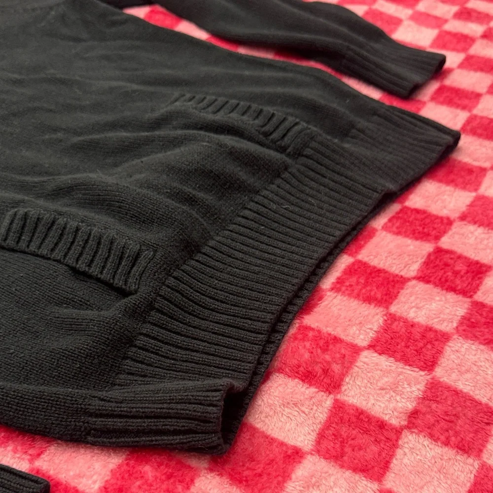 Eight Eight Eight Men's Black Button-Up Hooded Sweater